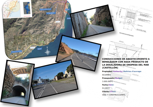 CONDUCCIONES DE ABASTECIMIENTO A BENICÁSSIM CON AGUA PRODUCTO DE LA DESALADORA DE OROPESA DEL MAR (CASTELLÓN)